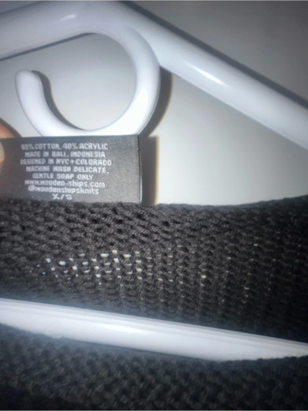 Wooden Ships black knit